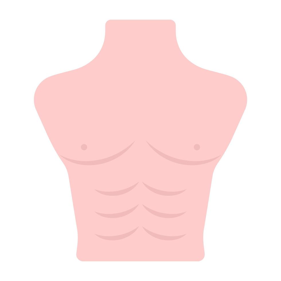 bodybuilder pose in platte trendy vector