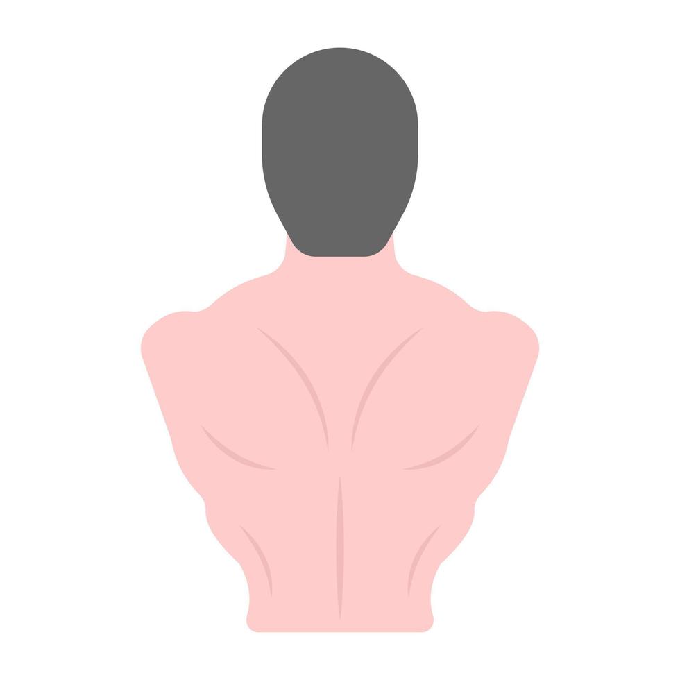 bodybuilder pose in platte trendy vector