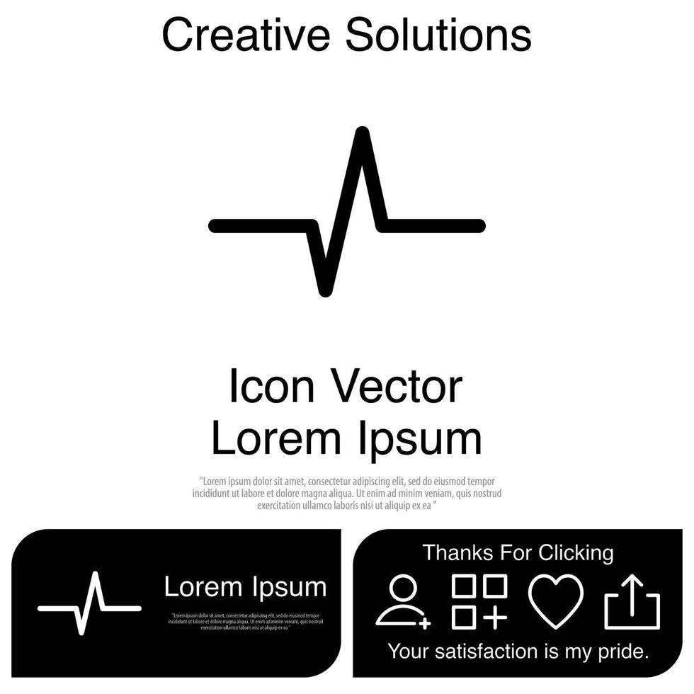 pols hartslag pictogram vector eps 10