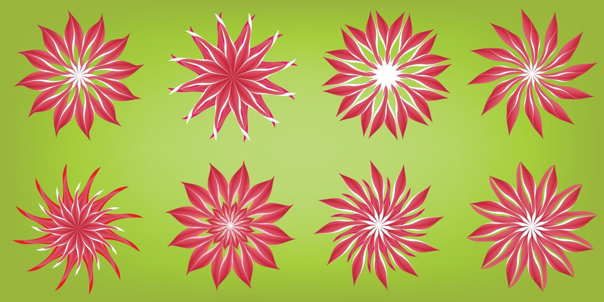 collectie van schoonheid madeliefje zonnebloem chrysant bloemen flora gerbera bloesem bloemblad planten sneeuwvlokken pictogram object element geïsoleerd abstract achtergrond patroon vector en illustratie