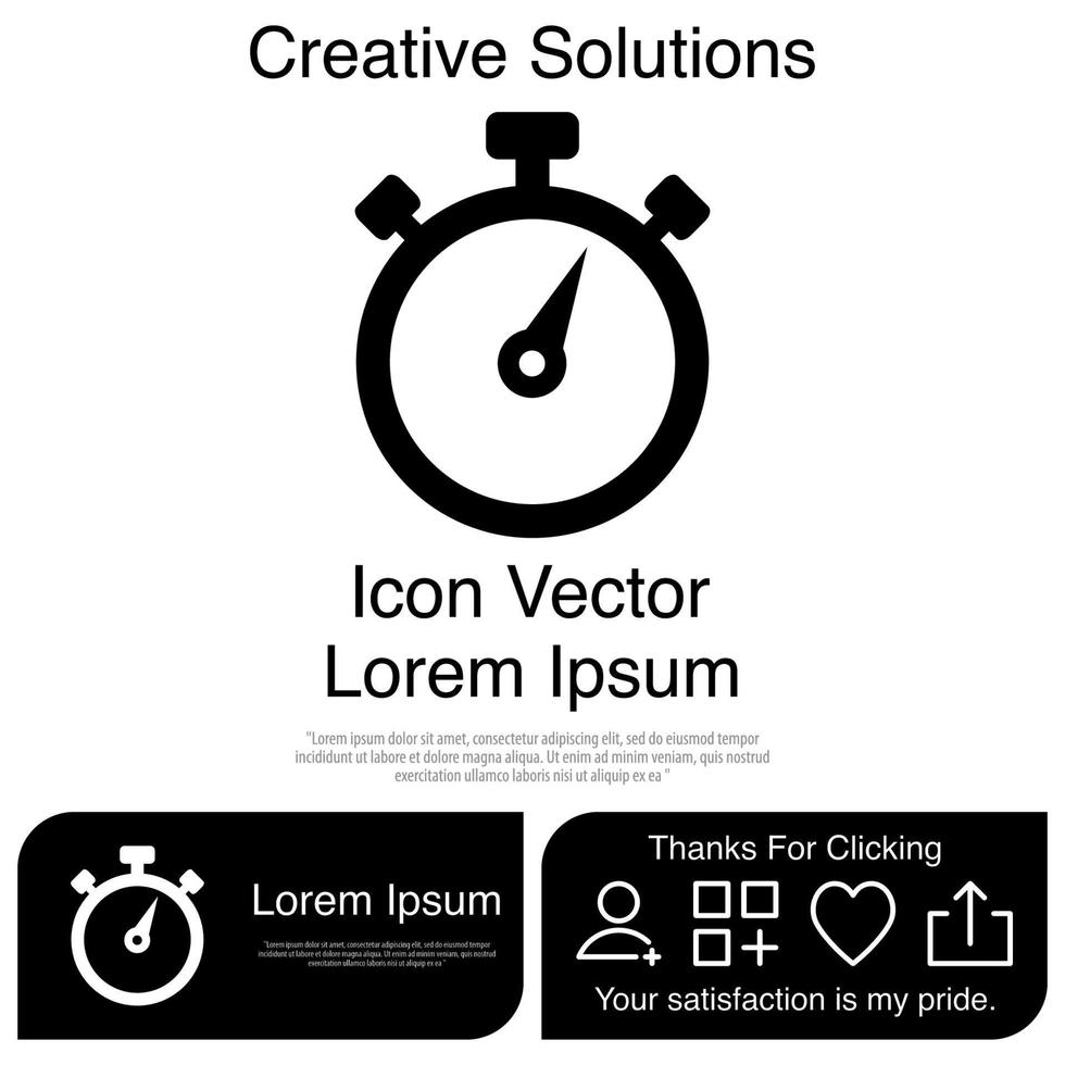 stopwatch pictogram vector eps 10