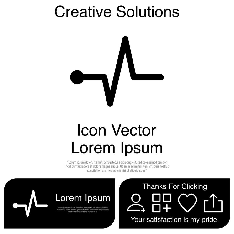 pols hartslag pictogram vector eps 10