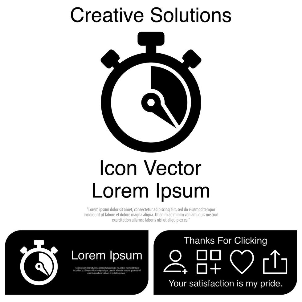 stopwatch pictogram vector eps 10