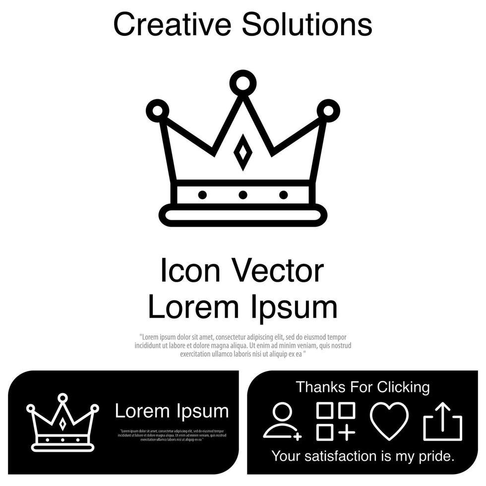 kroon pictogram vector eps 10