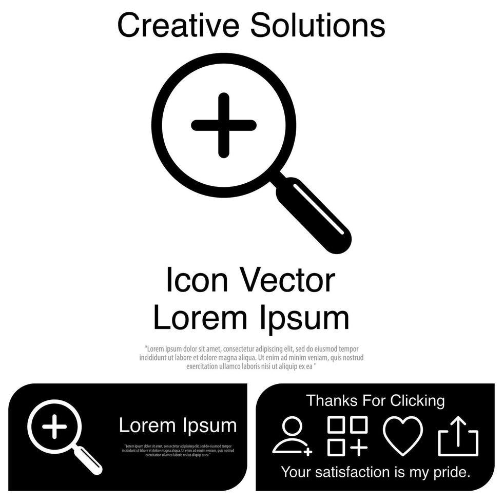 zoom pictogram vector eps 10