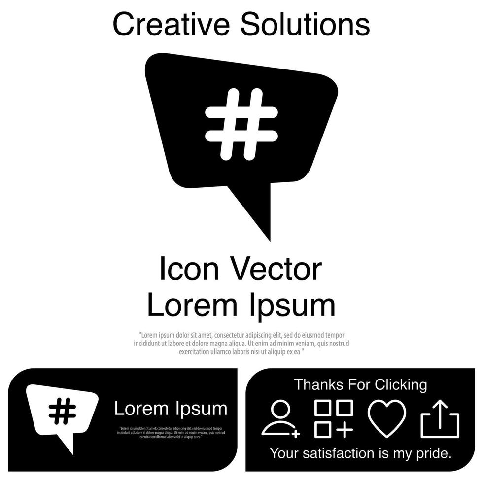 hashtag pictogram vector eps 10