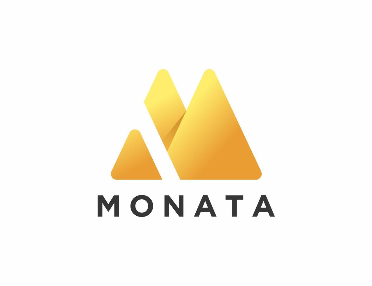 monogram letter m logo sjabloon vector
