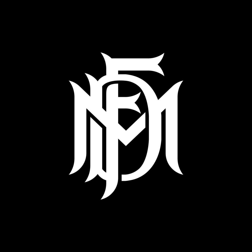 monogram briefsjabloon logo vector