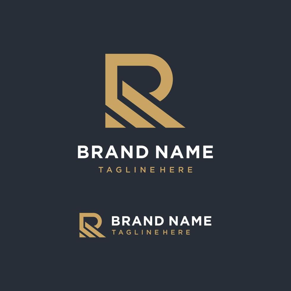 monogram letter r logo sjabloon vector