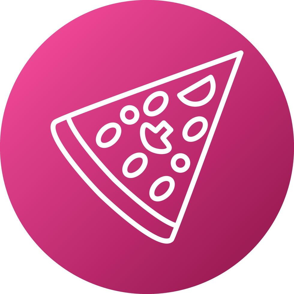 pizza slice pictogramstijl vector