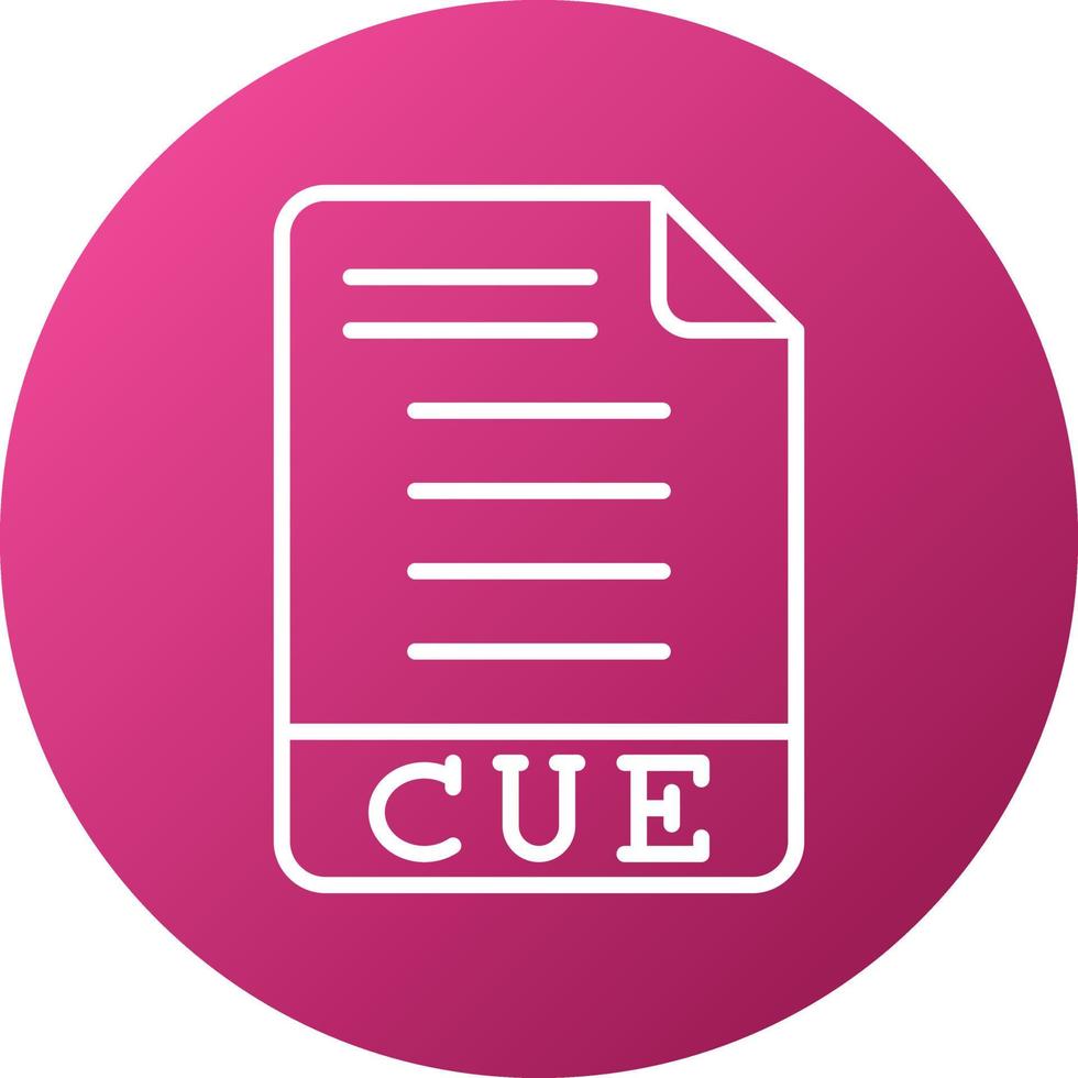 cue-pictogramstijl vector