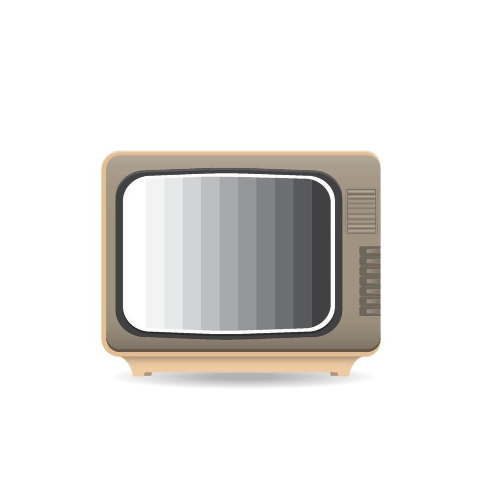 realistisch vintage tv-pictogram. vector