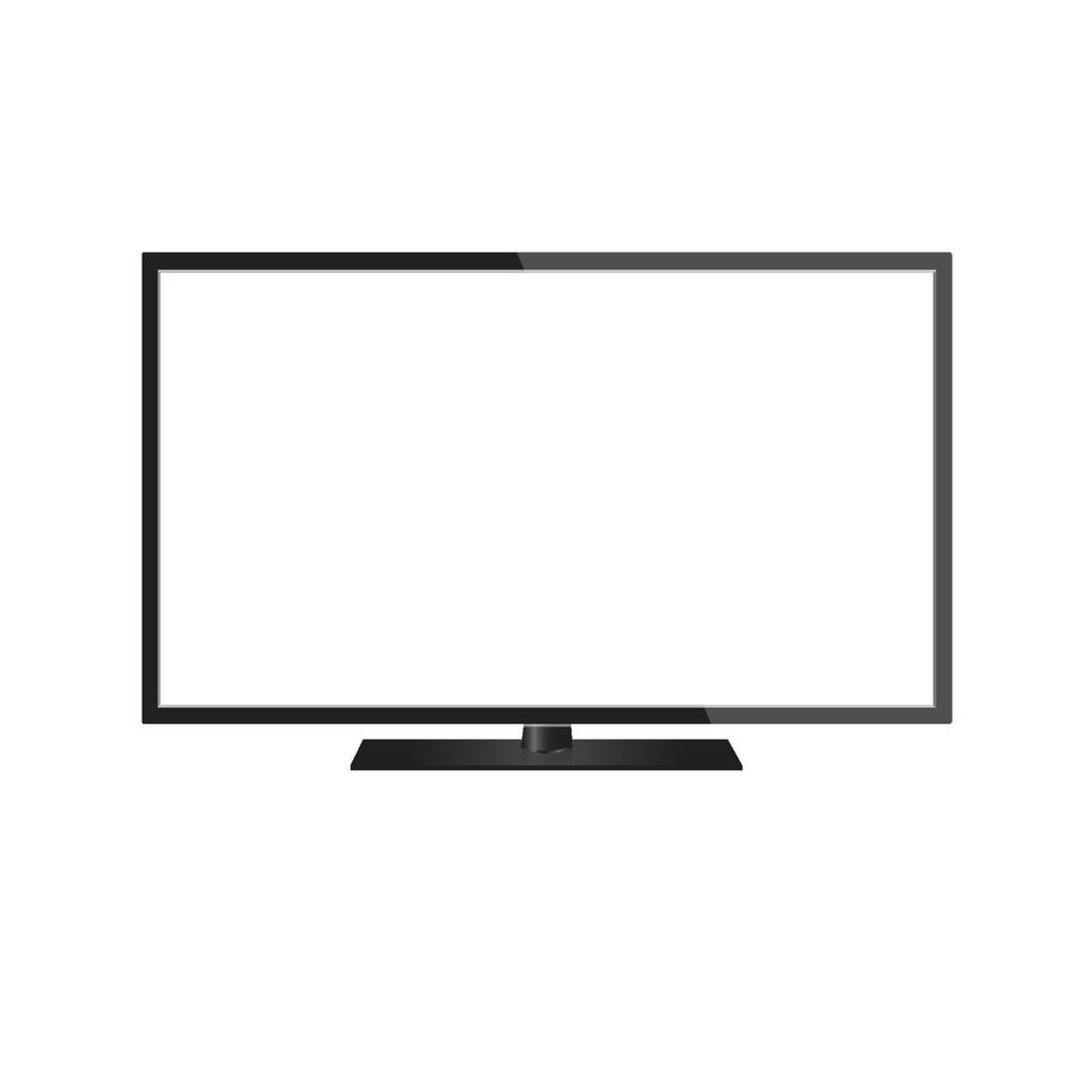 tv scherm lcd, plasma realistische vectorillustratie. vector