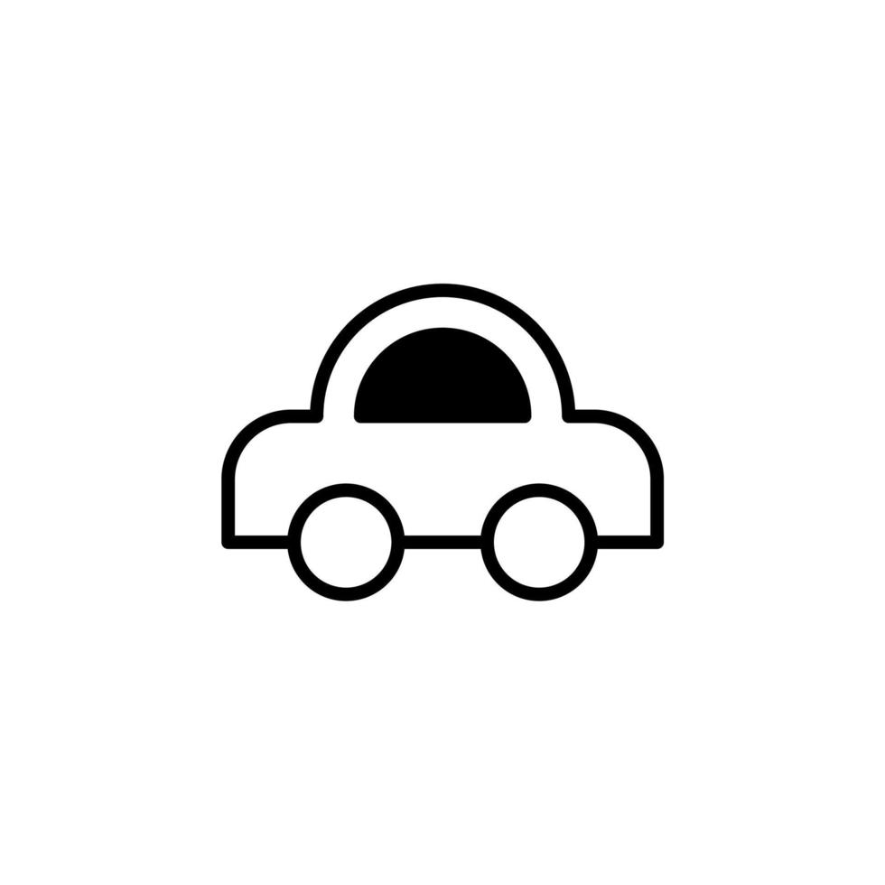 auto, auto, vervoer ononderbroken lijn pictogram vector illustratie logo sjabloon. geschikt voor vele doeleinden.