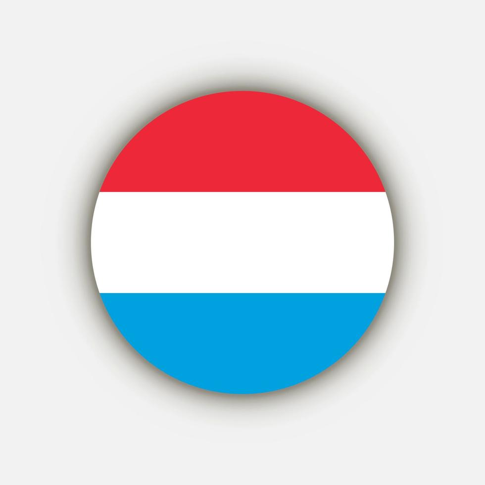 land luxemburg. Luxemburgse vlag. vectorillustratie. vector