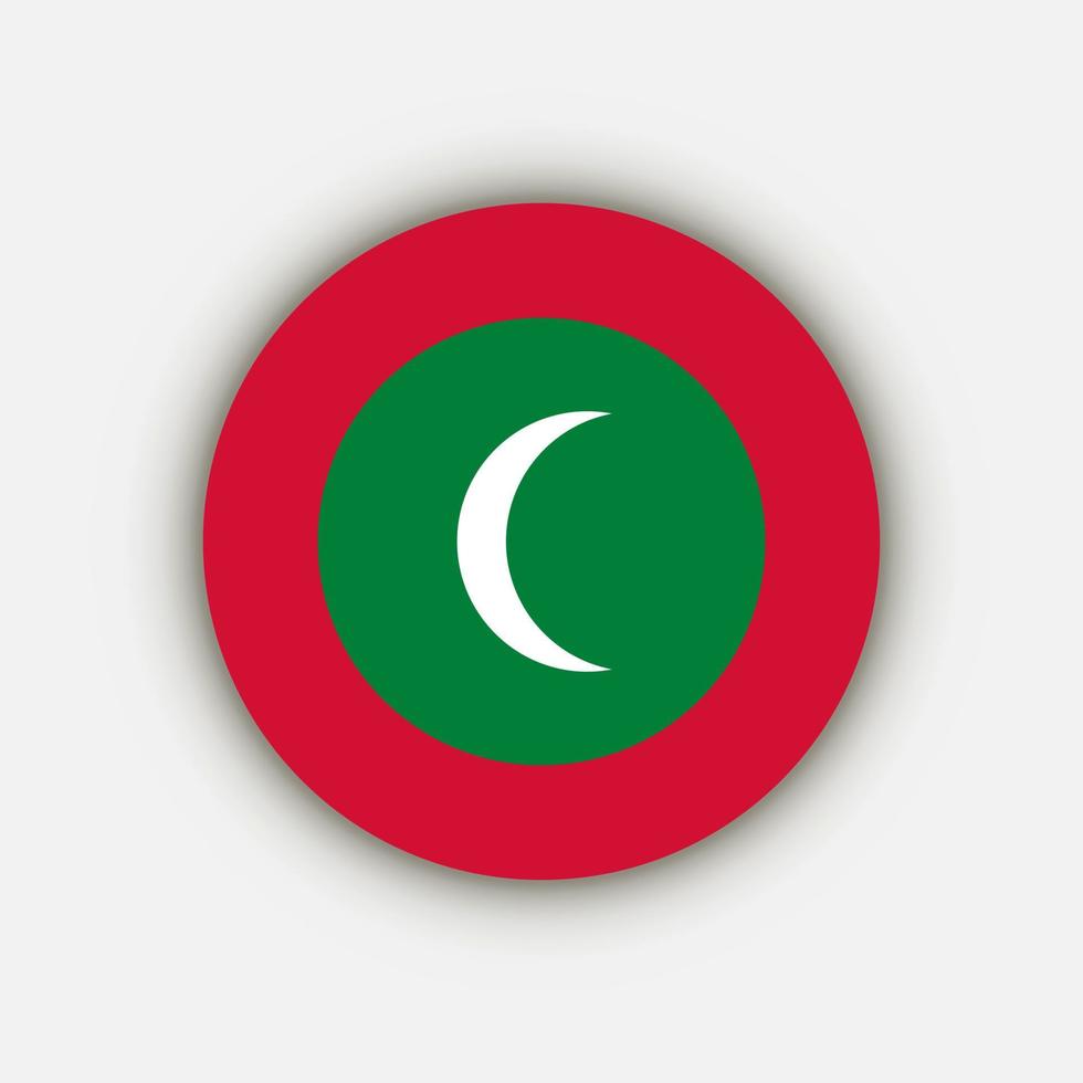 land Maldiven. Maldiven vlag. vectorillustratie. vector