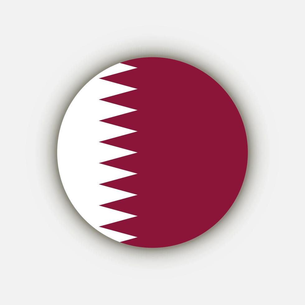land qatar. vlag van qatar. vectorillustratie. vector