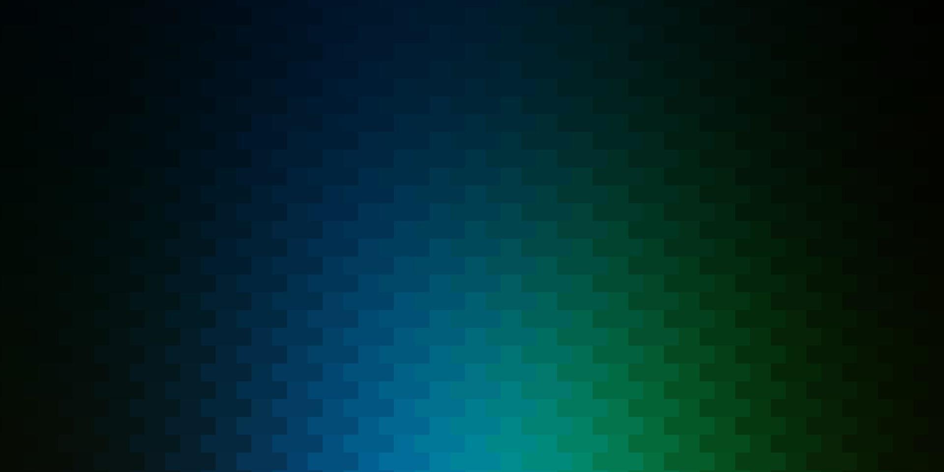 donkerblauw, groen vector sjabloon in rechthoeken.