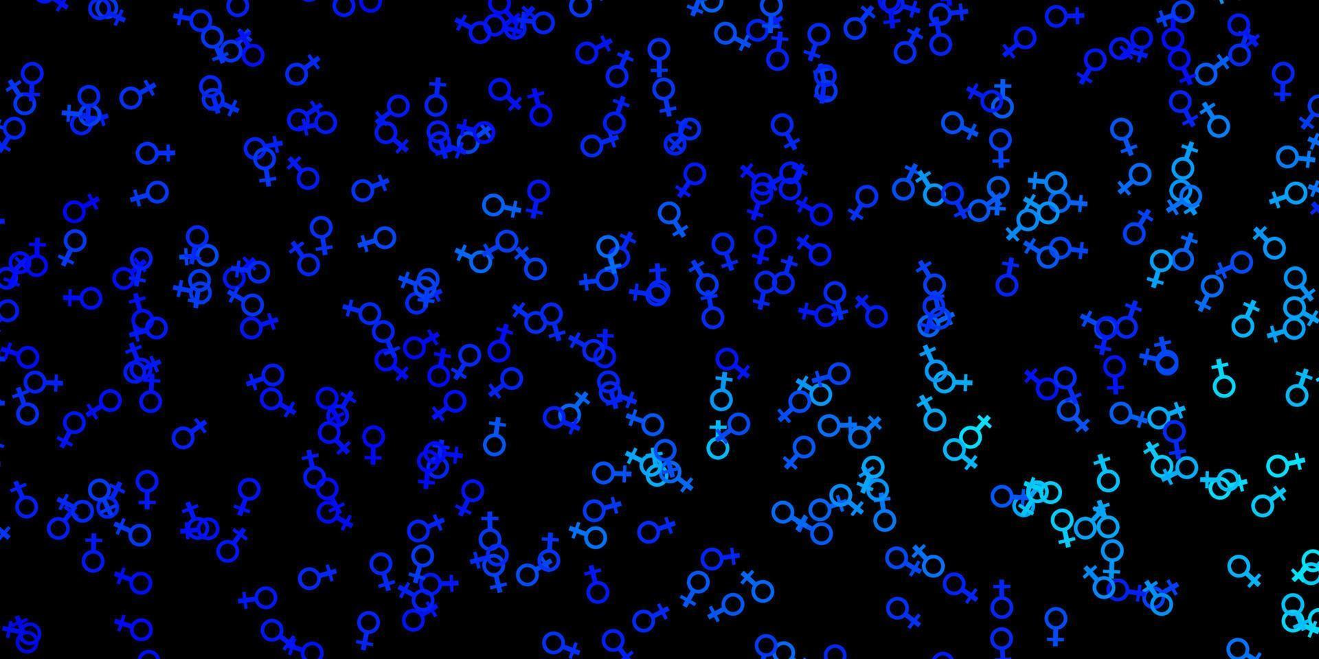 donkerblauwe vectormalplaatje met esoterische tekens. vector