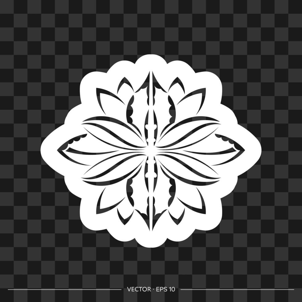 print lotuspatroon in eenvoudige stijl. geïsoleerd. vectorillustratie. vector