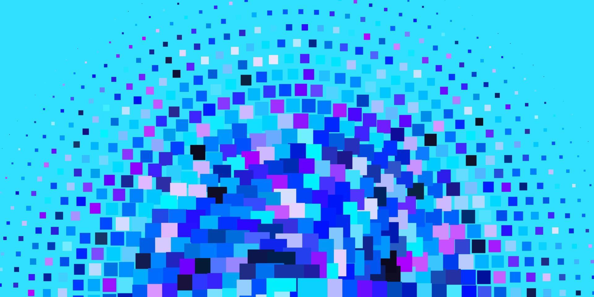 lichtroze, blauw vector sjabloon in rechthoeken.