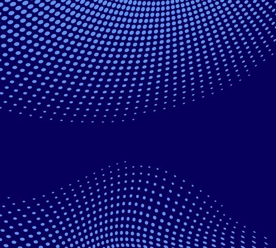 Blauwe abstracte vector blauwe achtergrond met halftone punten