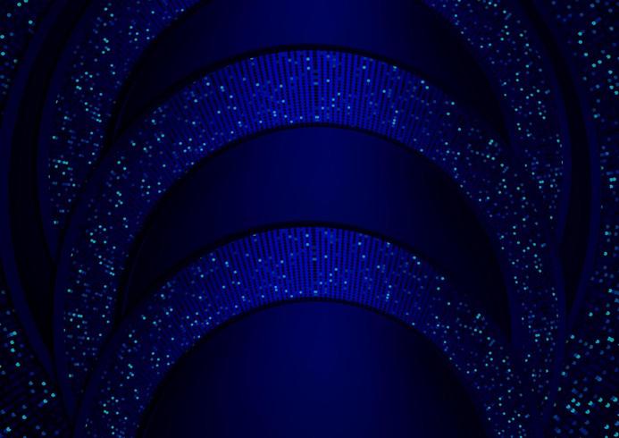 blauwe donkere achtergrond abstract realistisch gelaagd papier decoratie getextureerd met zilver vector