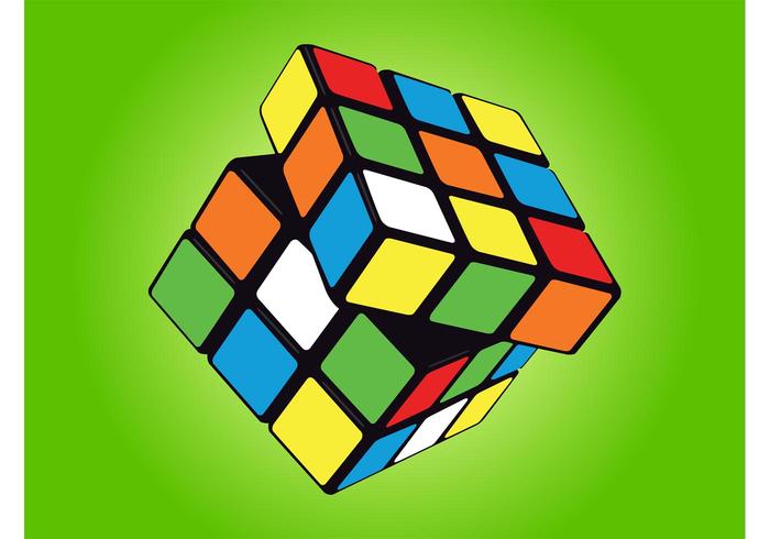 Rubik kubus vector