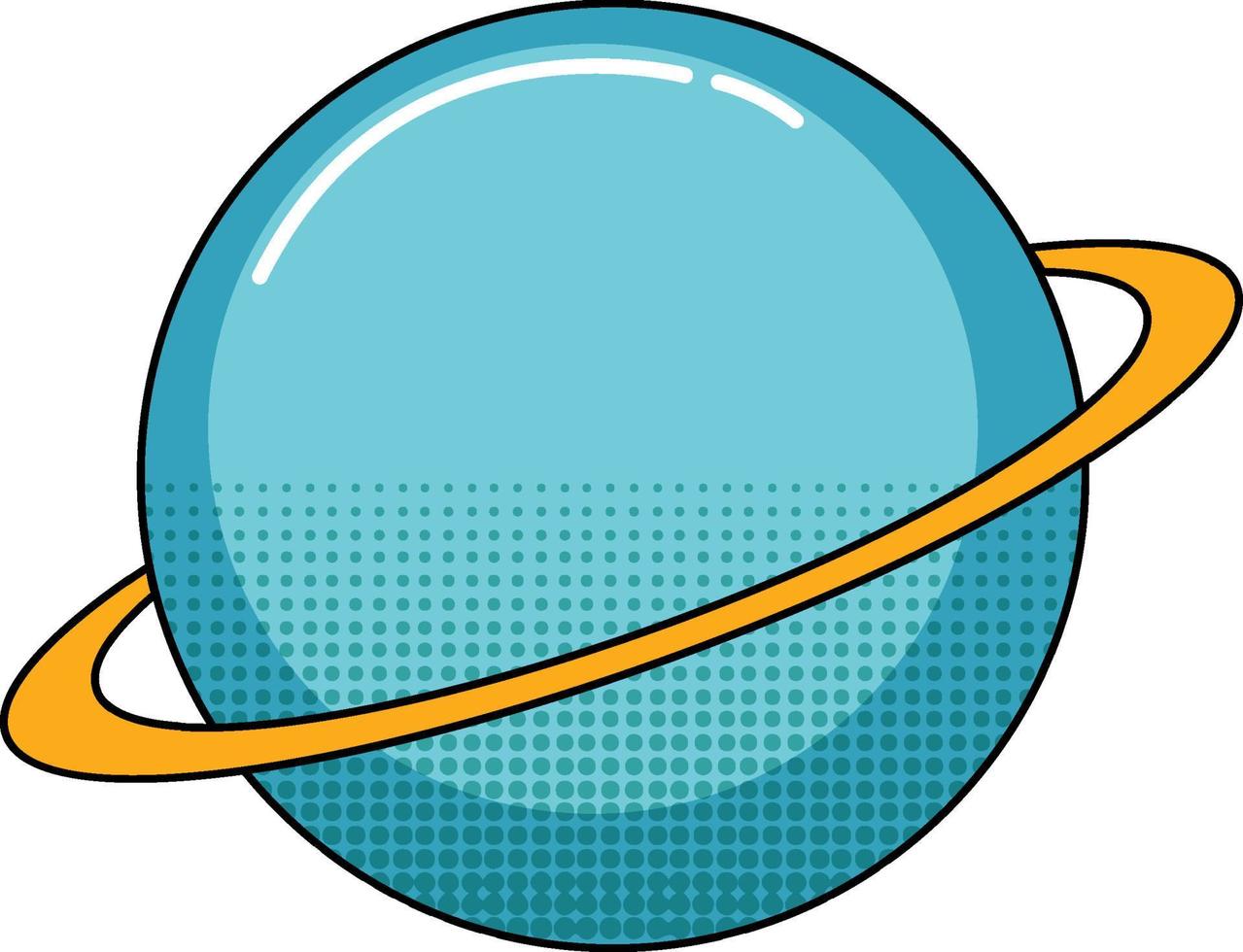 saturnus op witte achtergrond vector