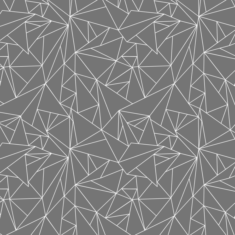 naadloos abstract patroon van gebroken geometrische lijnen en driehoeken vector