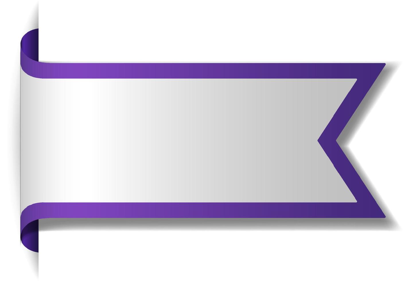 violet bannerontwerp op witte achtergrond vector