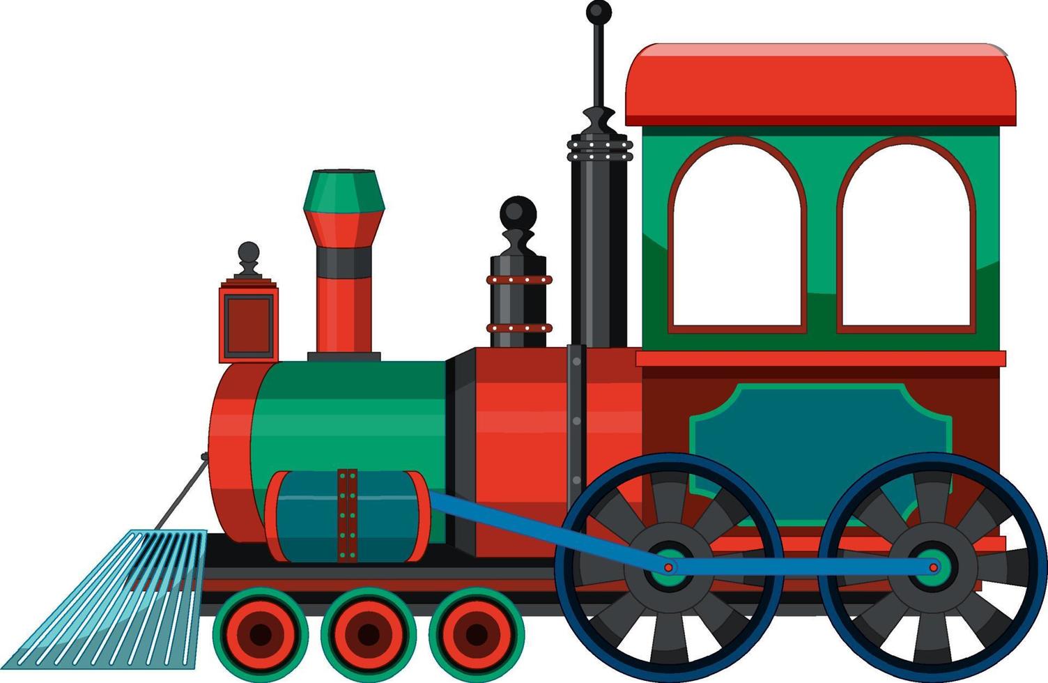 stoomlocomotief trein vintage stijl vector