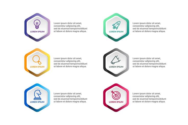 veelhoek Infographic vectorontwerp met pictogrammenopties of stappen vector