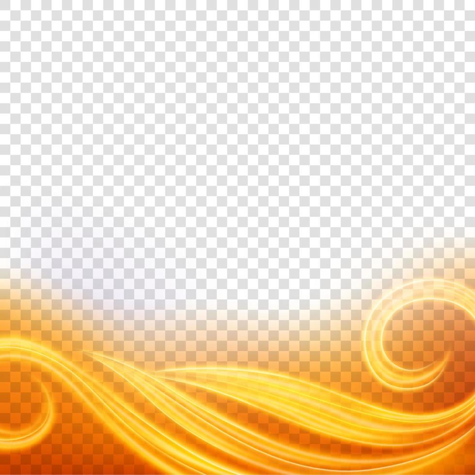 elegant gouden lichtframe, golvend neonlicht. vector illustratie