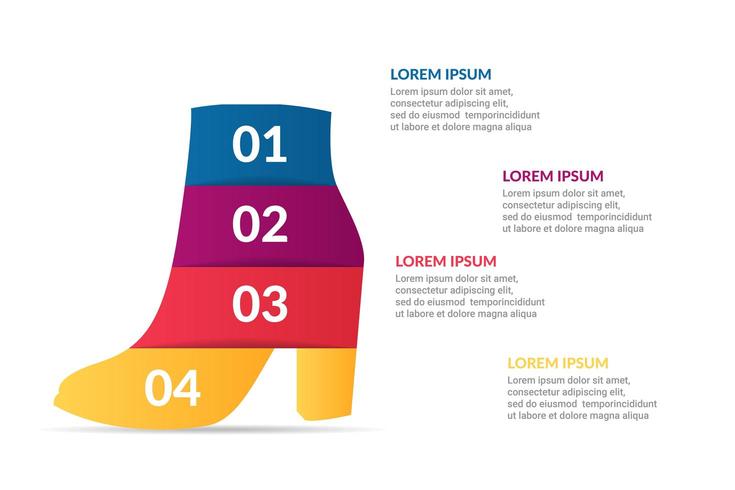 schoen Infographic ontwerp met opties of lijst vector