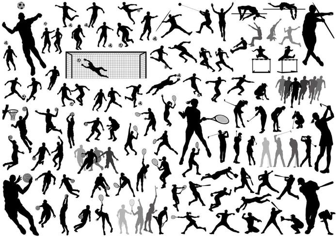 Sport silhouet vector