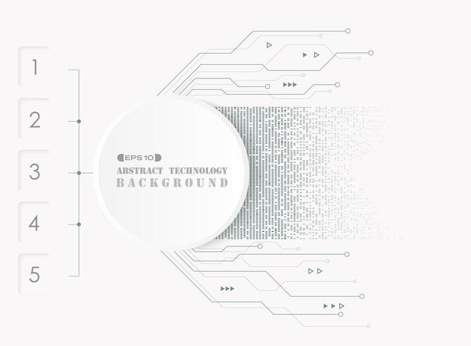 Abstracte elektronische futuristische systeemachtergrond vector