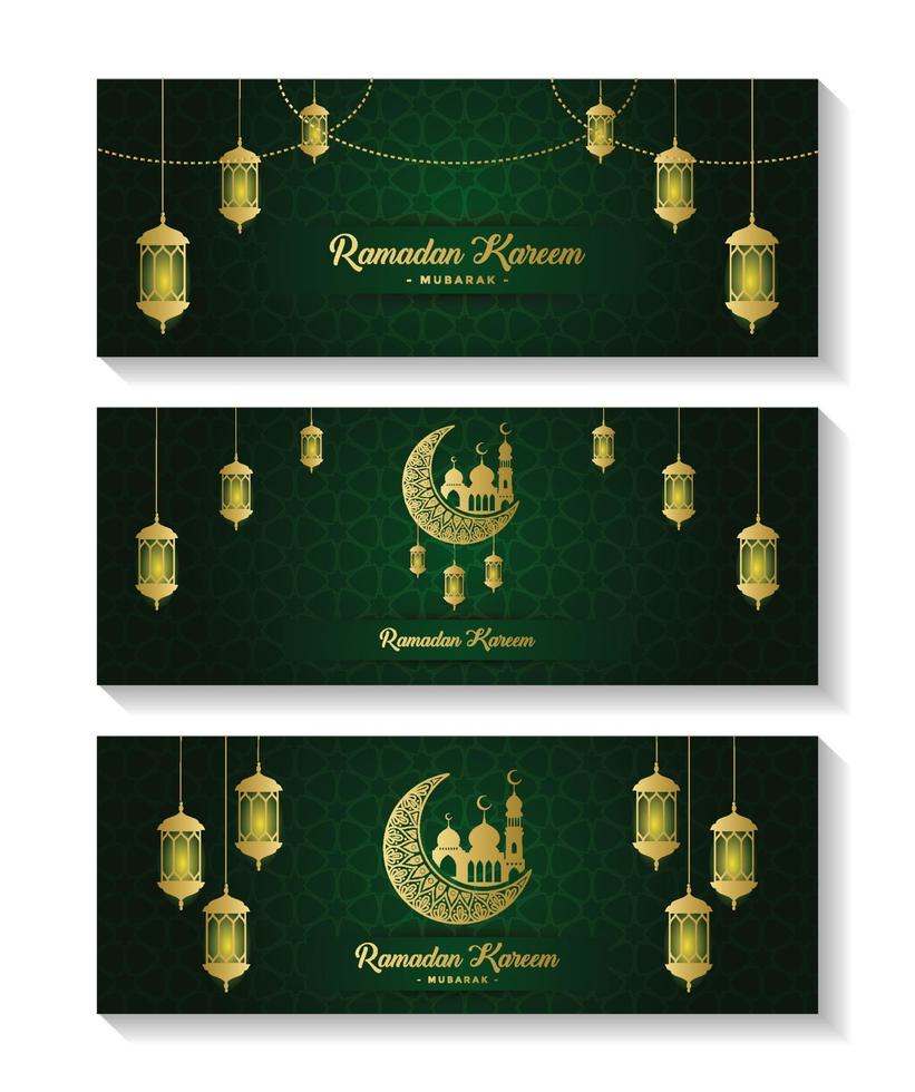 ramadan kareem groet sjabloon voor spandoek vector