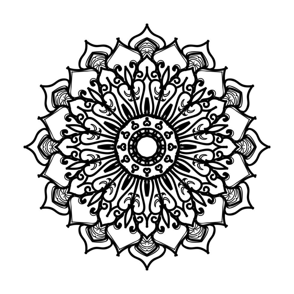 handgetekende mandala. decoratie in etnische oosterse doodle sieraad. vector