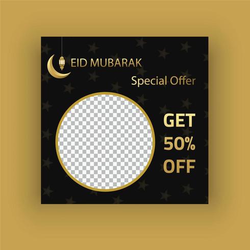 Speciale eID aanbieding social media post vector