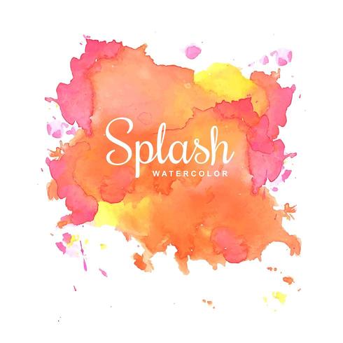 Kleurrijke aquarel inkt Splash vector