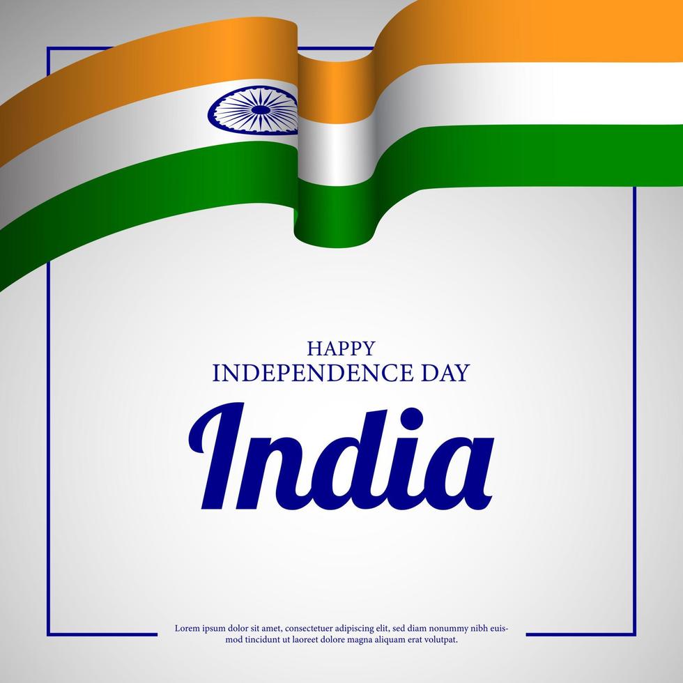 india onafhankelijkheidsdag achtergrond. vector