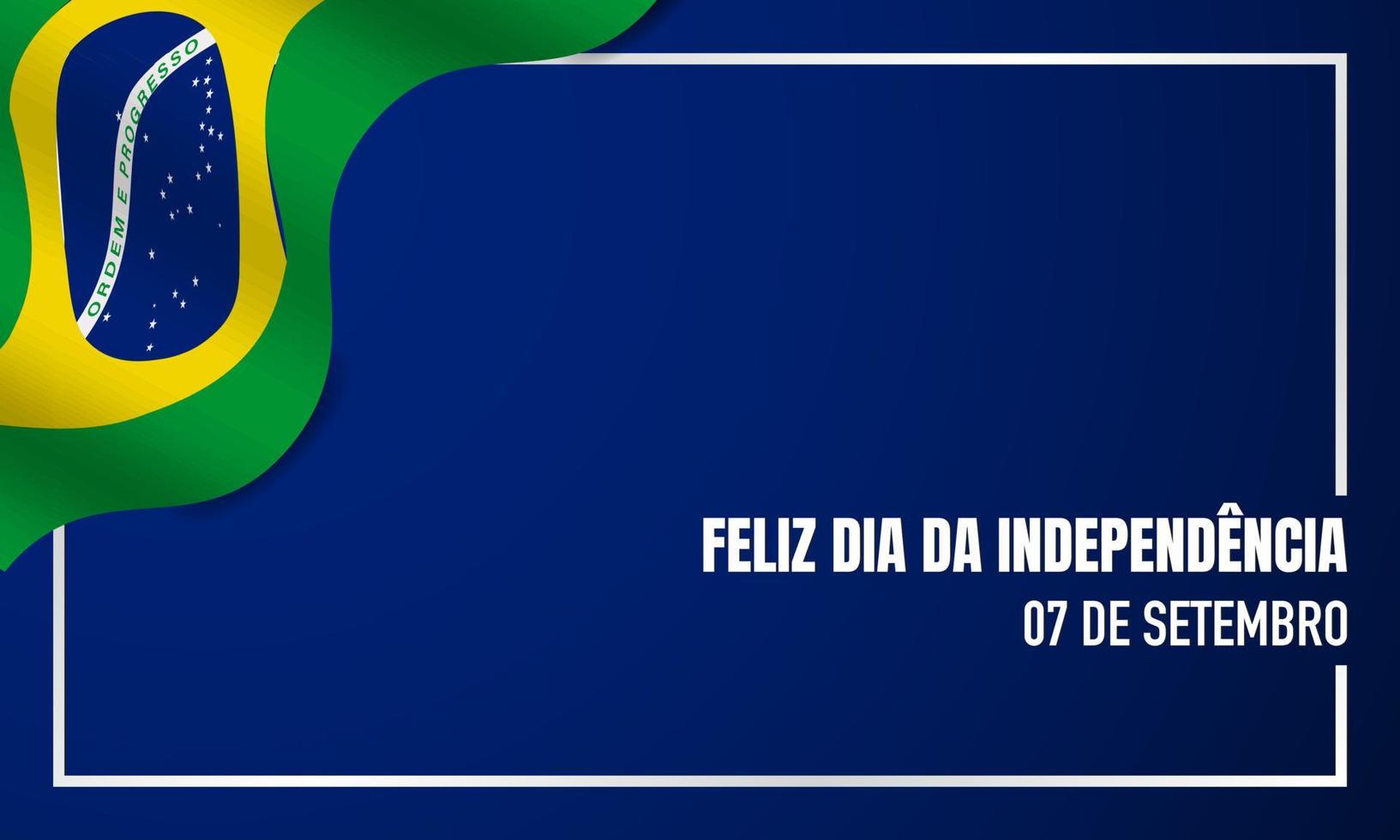 braziliaanse onafhankelijkheidsdag achtergrond. vector