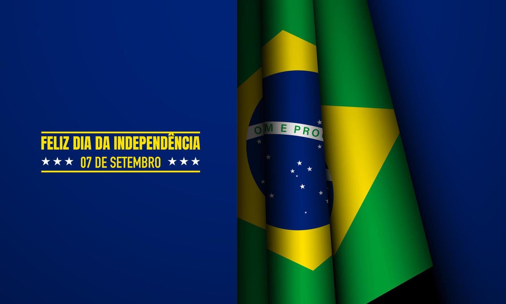 braziliaanse onafhankelijkheidsdag achtergrond. vector