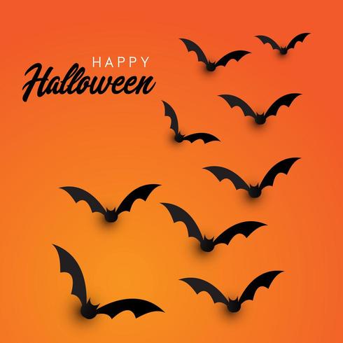 Halloween vleermuizen achtergrond vector