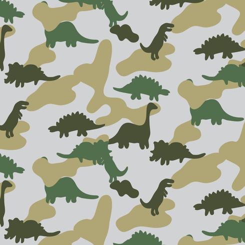 Camo dinosaurus patroon vector