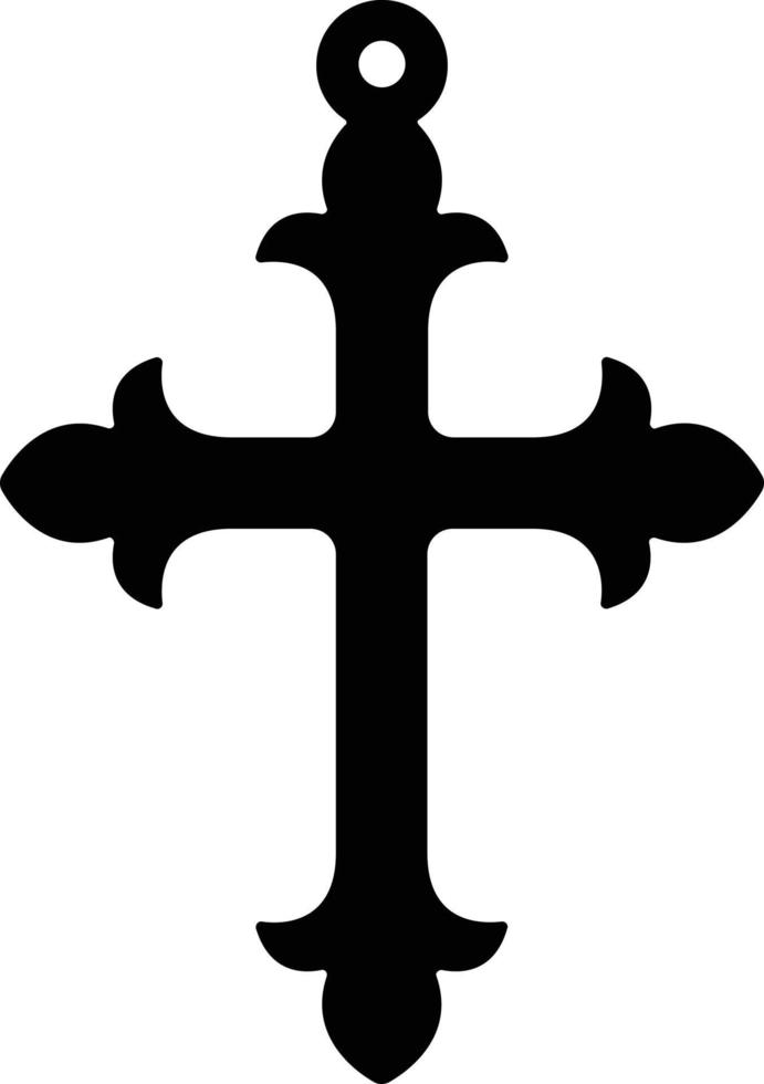 koninkrijk christian kruis hanger vector