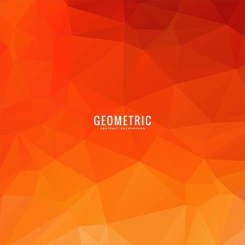 Oranje veelhoek geometrische achtergrond vector