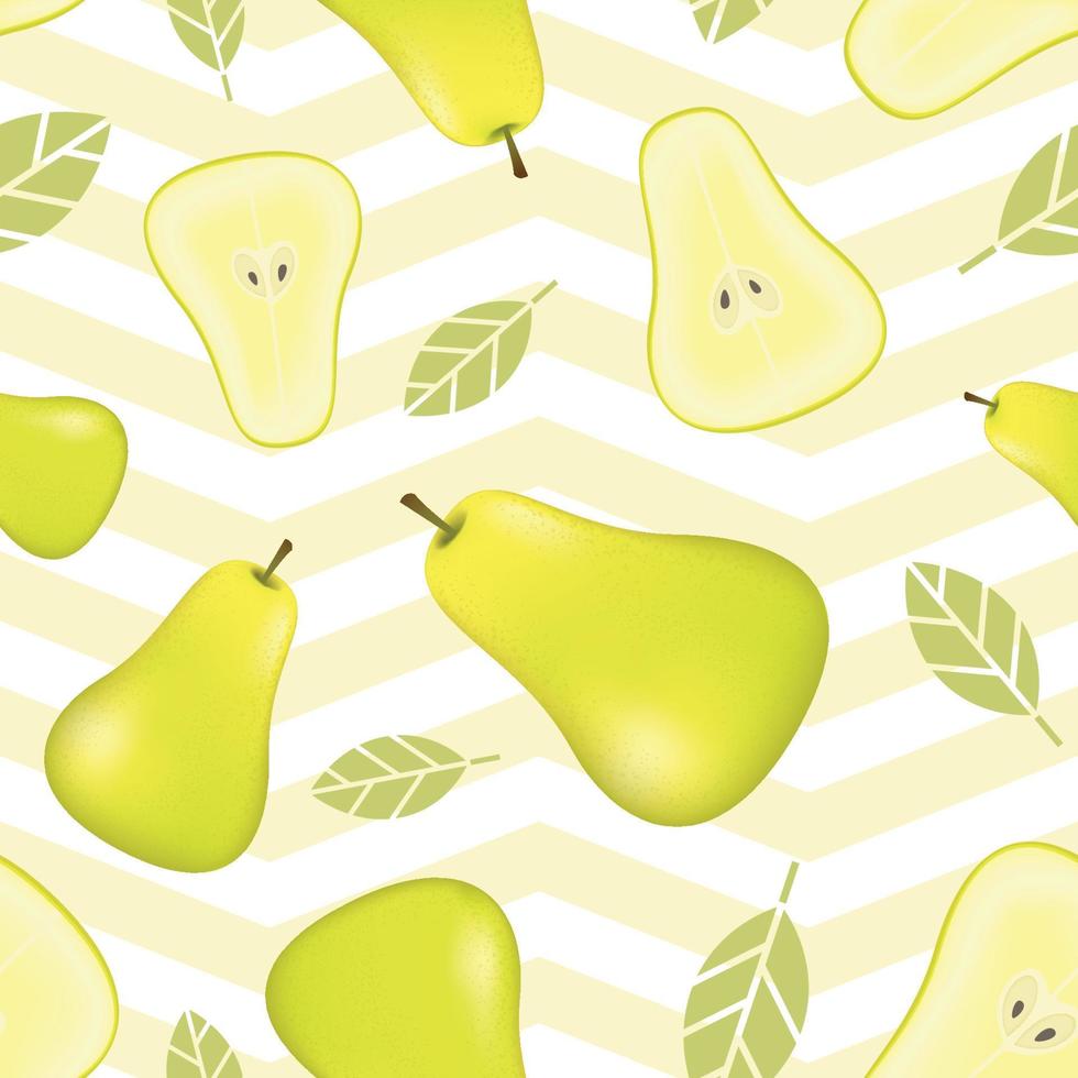 peer fruit naadloos patroon vector