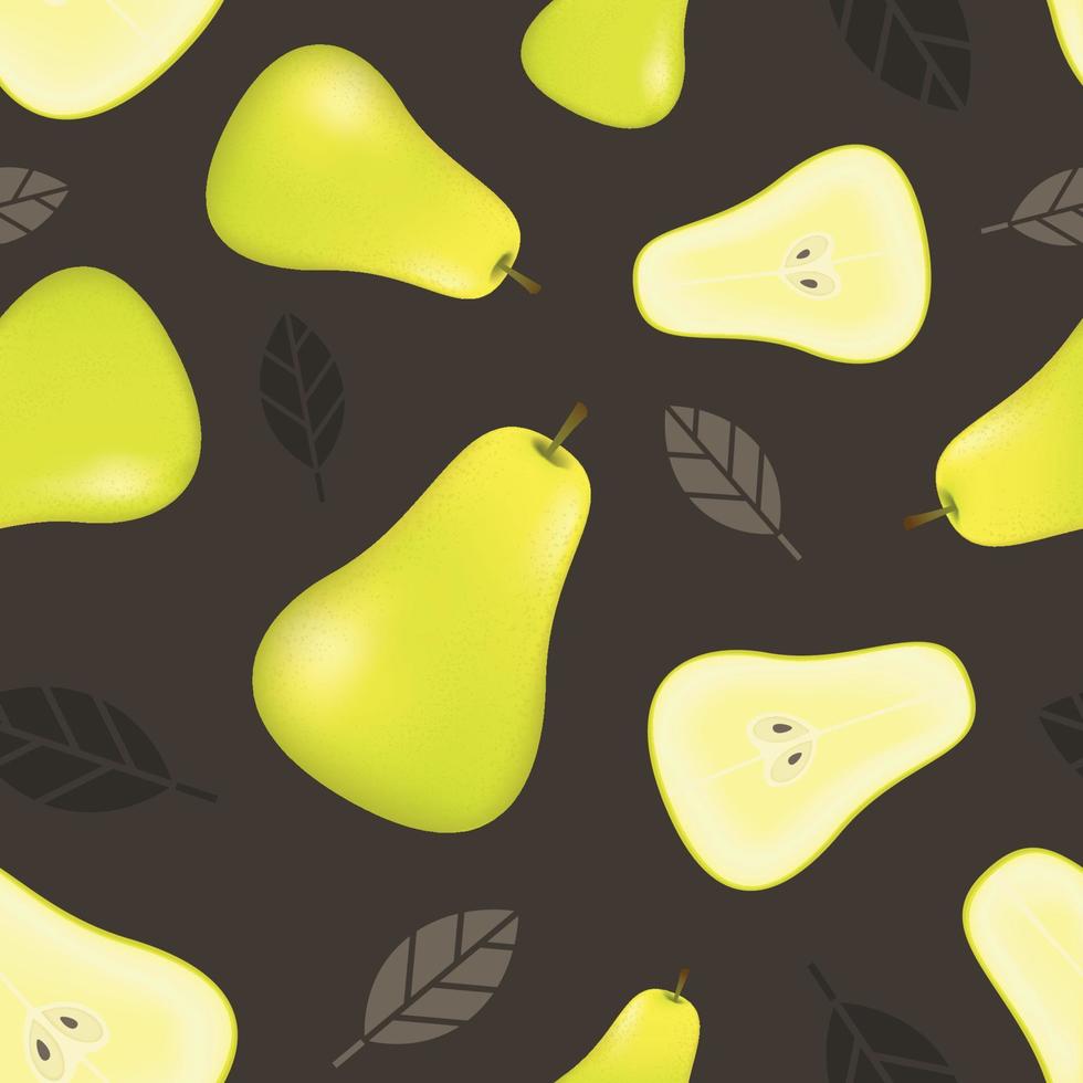 peer fruit naadloos patroon vector